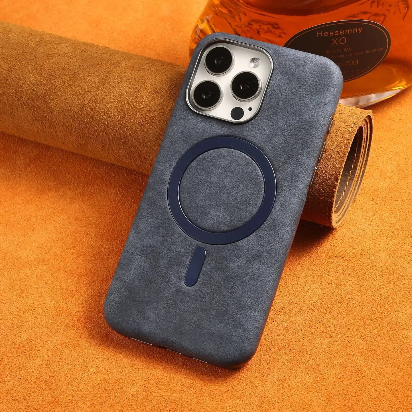 Vintage Magnetic Leather Case With MagSafe For iPhone