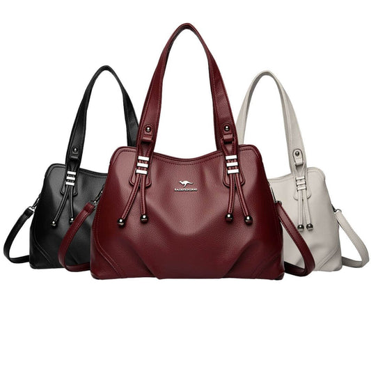 Casual Premium Leather Shoulder Handbag For Everyday Use