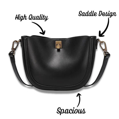 Premium Genuine Leather Saddle Bag for Women