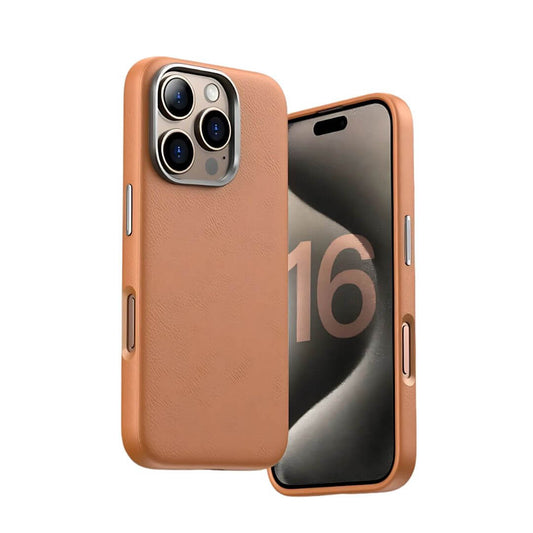 Premium Leather Magnetic Case for iPhone 16 & iPhone 16 Pro Series