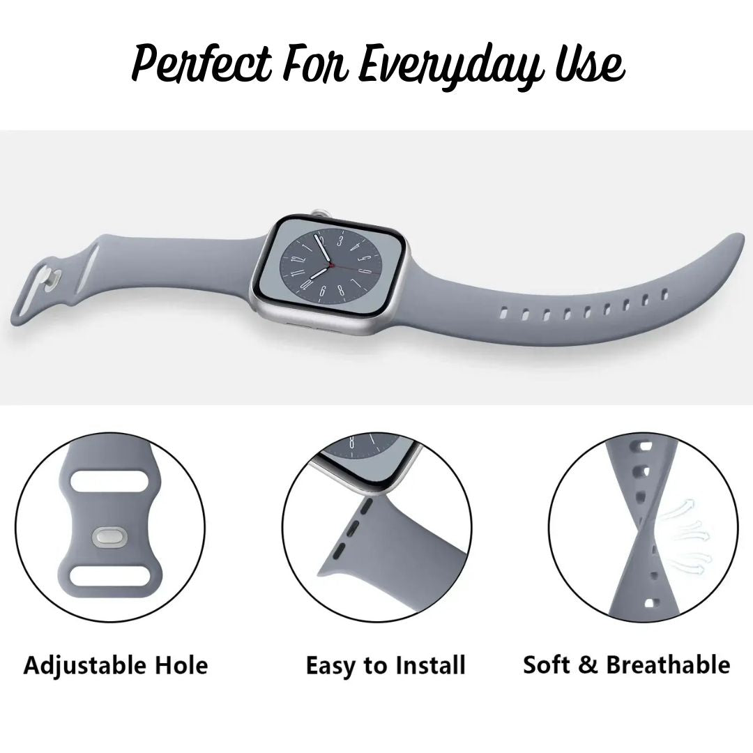 Soft Silicone Replacement Band For Apple Watch 