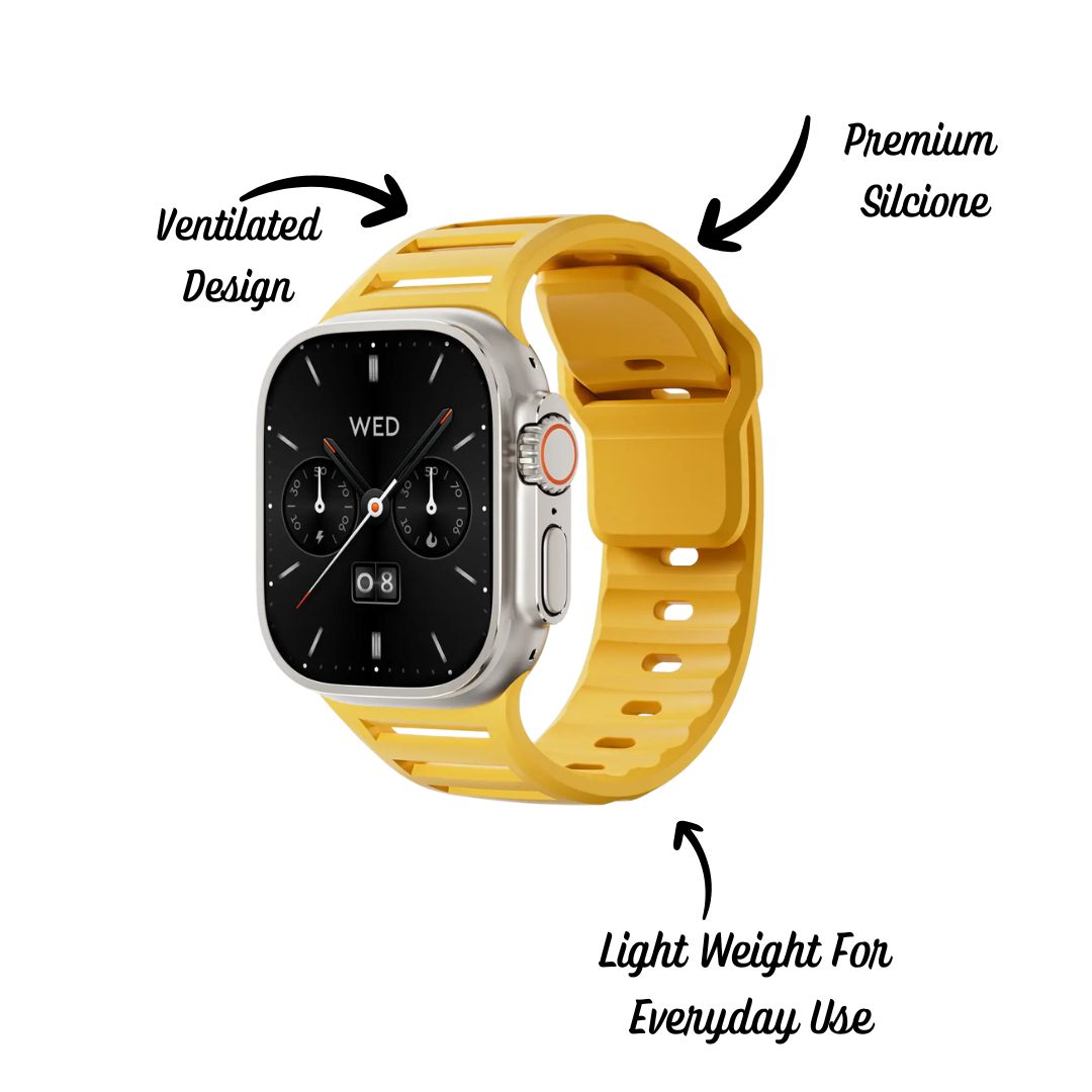 Ventilated Silicone Band For Apple Watch Ultra 2