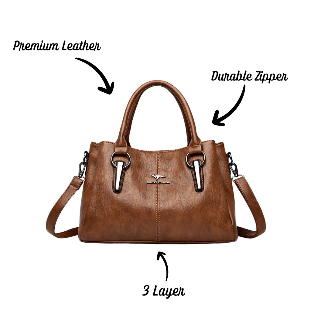 3-Layer High-Quality Soft Leather Handbags For Women