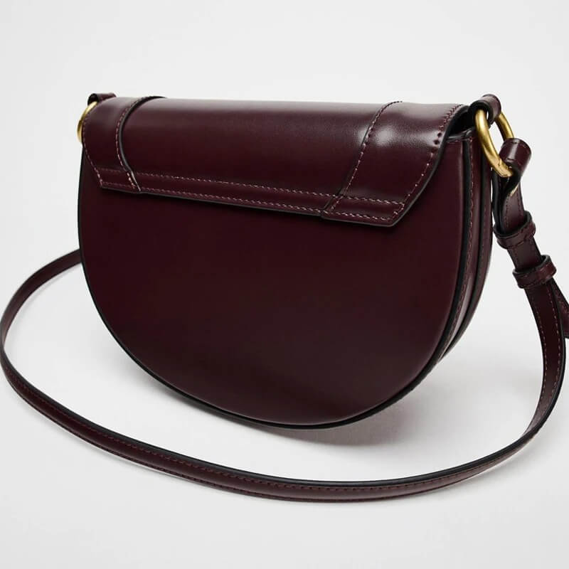 Small Saddle Designer Flap Shoulder Handbag