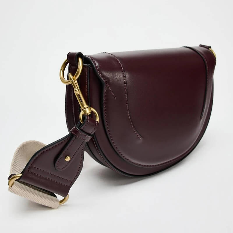 Small Saddle Designer Flap Shoulder Handbag