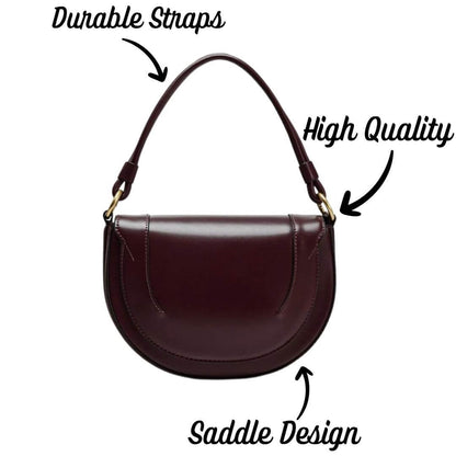 Small Saddle Designer Flap Shoulder Handbag