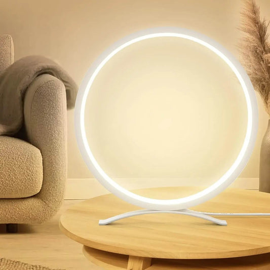 LED Simple Circular Ring Dimmable Table Lamp 