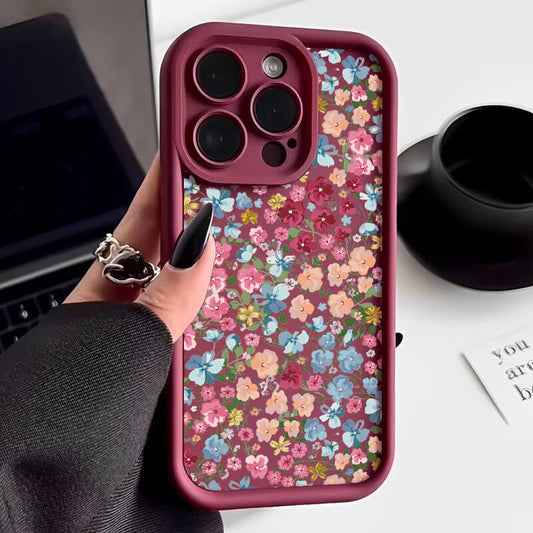 Shockproof Bumper Small Flower Case For iPhone 16 15 & 14