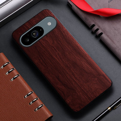 Google Pixel 9 Pro Bamboo Wood Pattern Leather Case