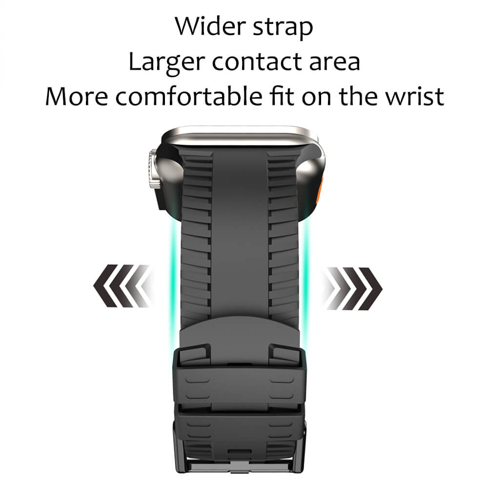 Tire Pattern Silicone Band For Apple Watch Ultra