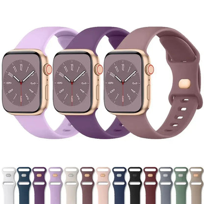 Soft Silicone Replacement Band For Apple Watch 