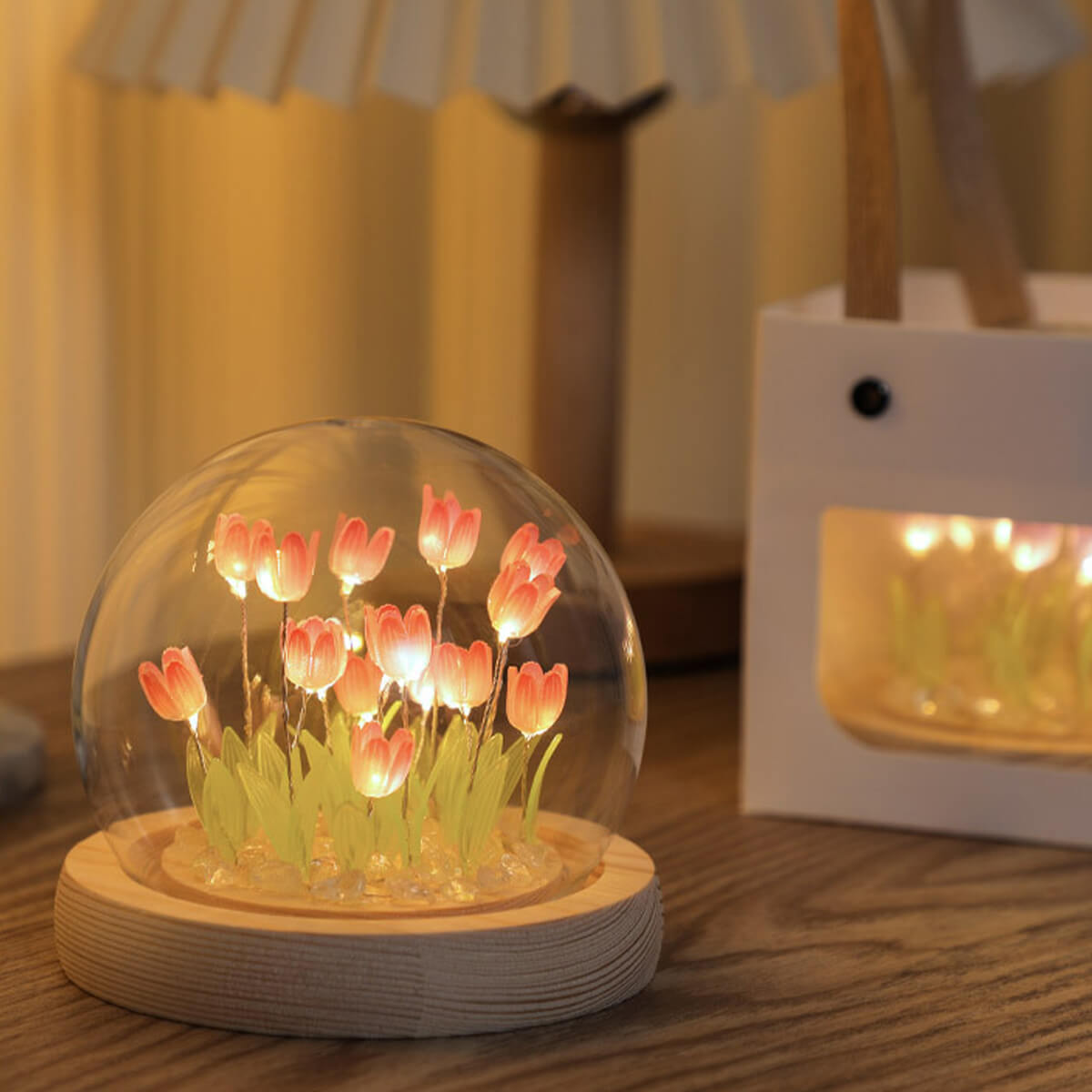 Tulip Night Light Handmade Tulip LED Table Lamp 