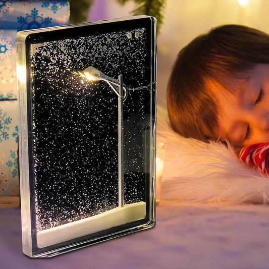 Christmas Snowy Nightlight Bedside Lamp For Home Decor