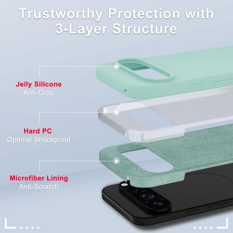 Soft TPU Shockproof Cover For Google Pixel 9 Pro XL & 9 Pro