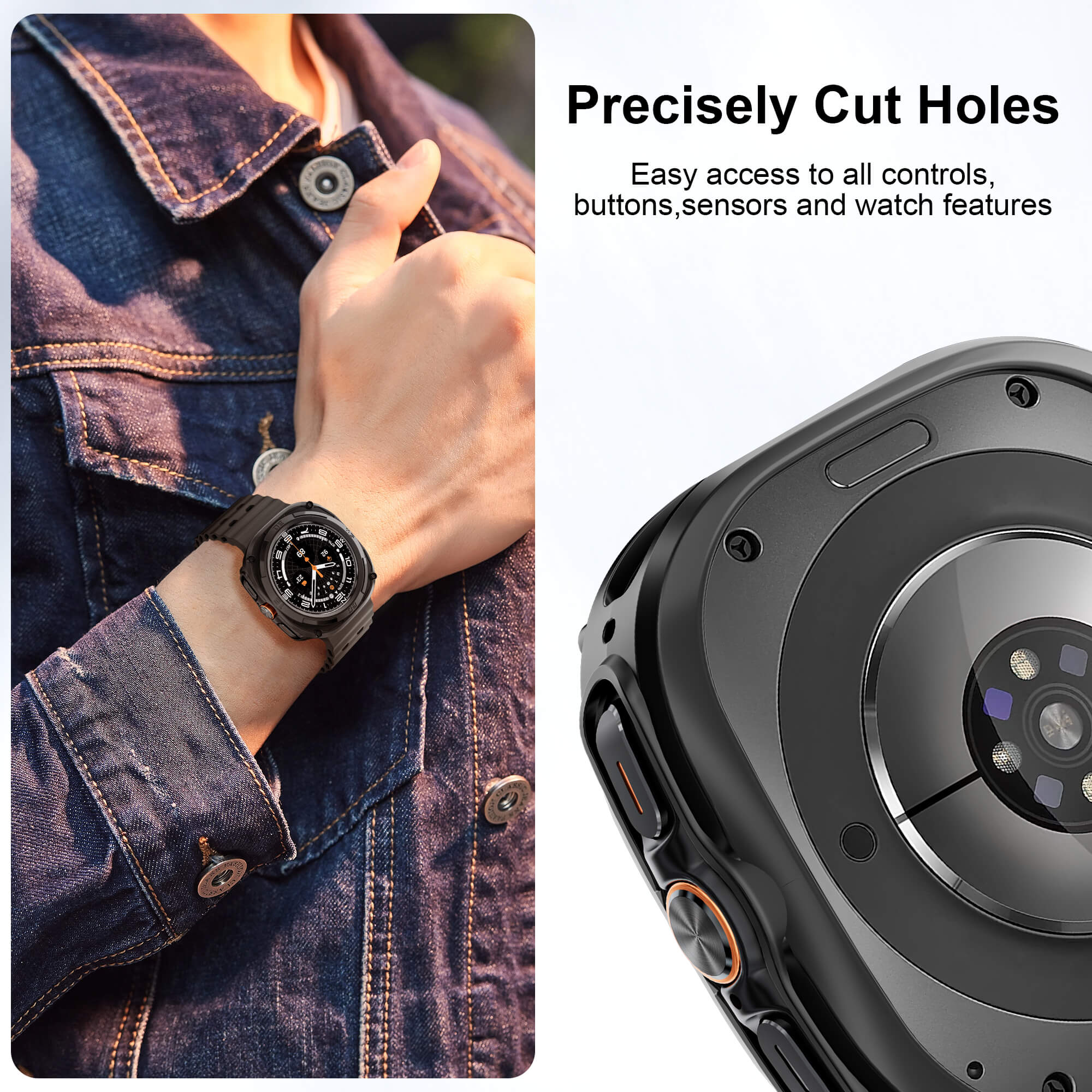 Galaxy watch bumper case on sale