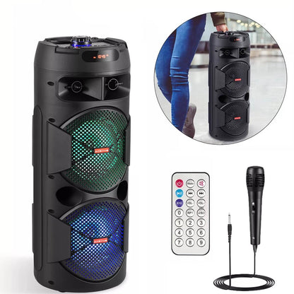 Outdoor Bluetooth Party Speaker With Subwoofer And LED Light