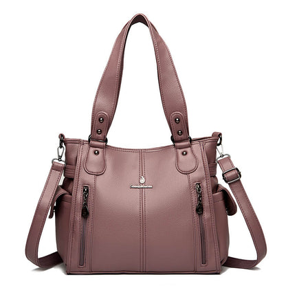 New Style Soft Leather Tote Bag For Women Luxury Shoulder & Crossbody Bag