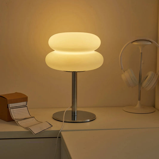 Bauhaus Retro Table Lamp Nordic Mushroom Design with 9 Level Brightness Dimming