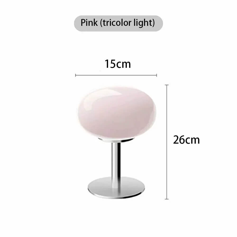 Lollipop Table Lamp  Medieval Cream Glass Design For Living Room, Bedroom & Study